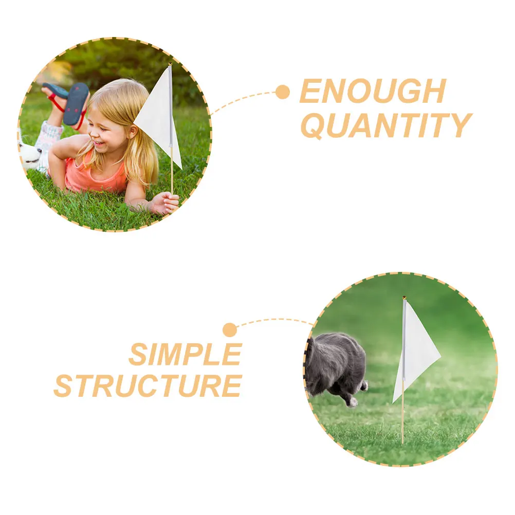 

10 Pcs Flag Lawn Marking Flags Marker Label Garden Sprinkler Markers Polyester Irrigation