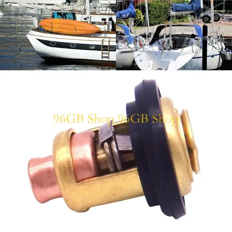 

96GB Strong Metal Thermostat Cooling System Thermostat Replaces 6E5-12411-00 Designed for Boats Outboards from 3HP to 225HP