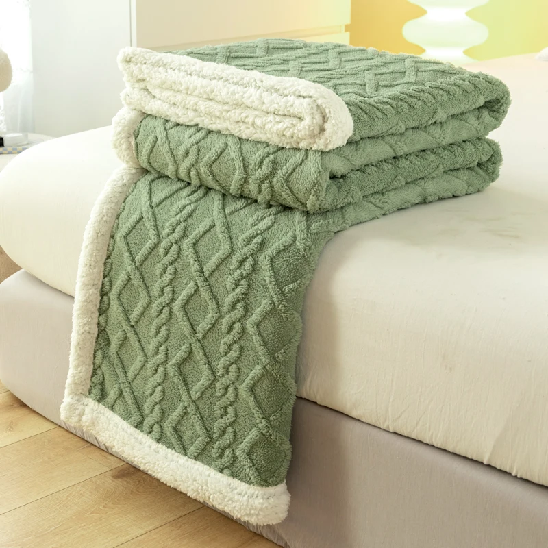 

Flannel Double-sided Blanket, Soft Warm Polyester 100% for Winter, 100x150 150x200 200x230