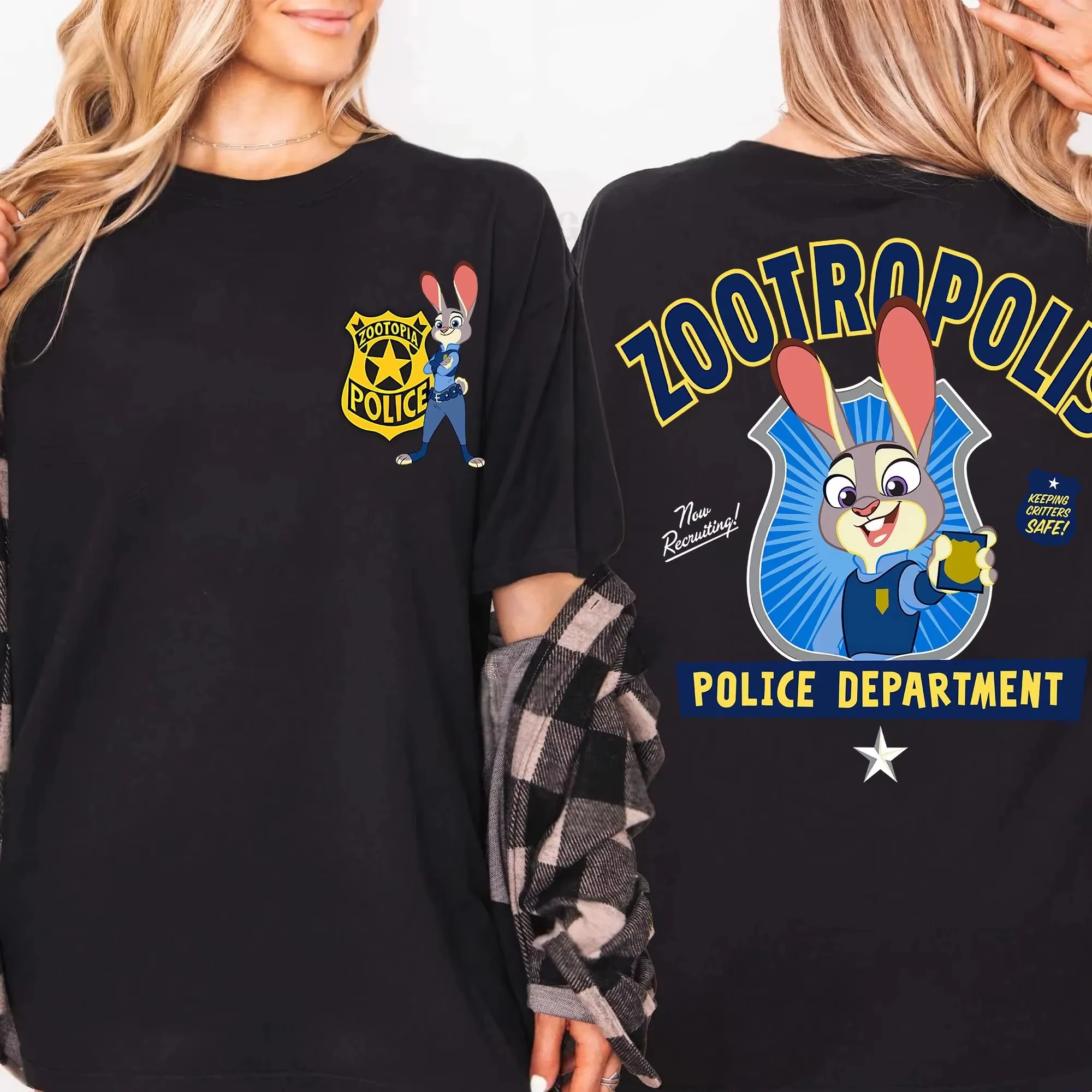 

Летняя футболка с рисунком Disney Zootopia Judy Hopps 2026, модная хлопковая футболка для мужчин и женщин, качественная повседневная свободная футболка с короткими рукавами, классическая унисекс