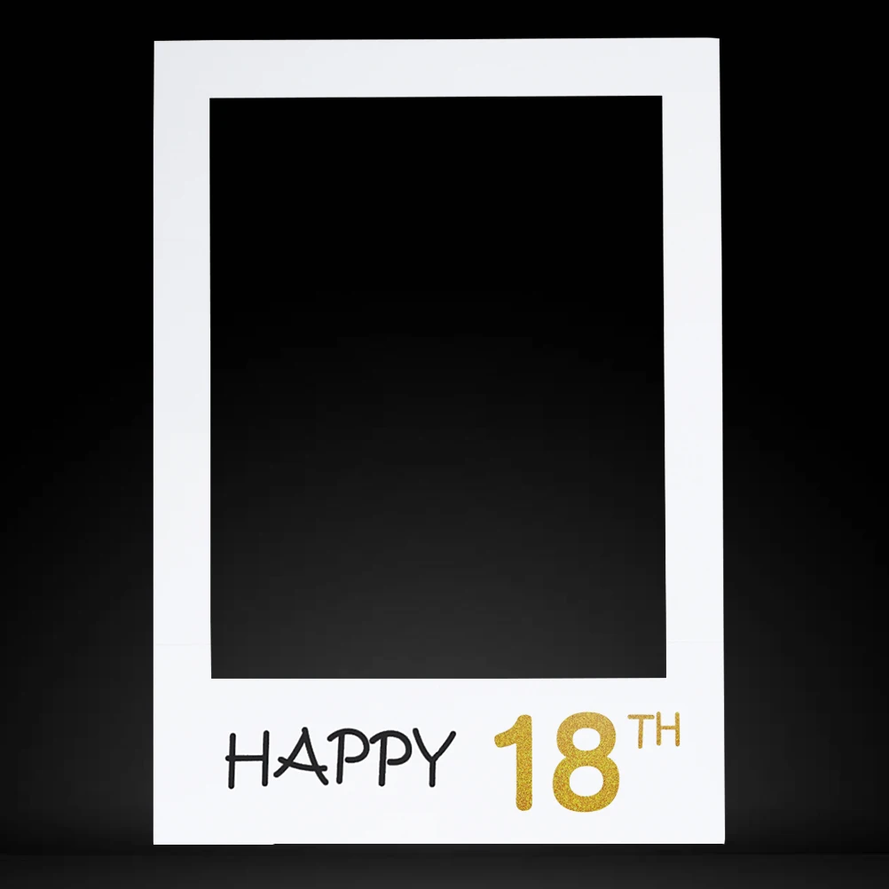 

Birthday Paper Photo Frame Decorations Lightweight Portable Premium Material Cutout Props for Party Picture Frames