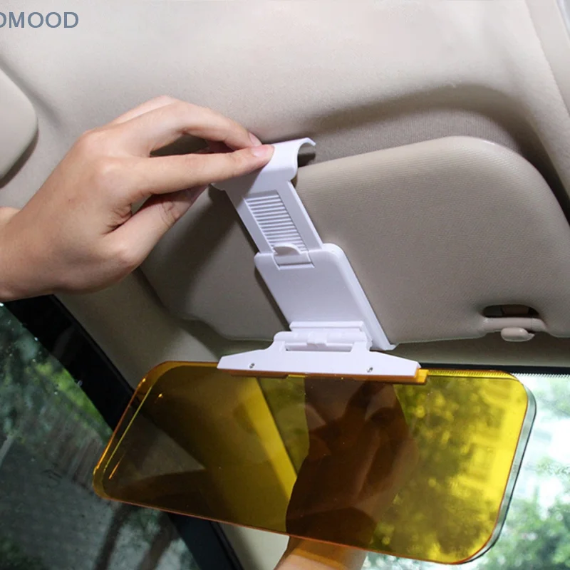 Car Sun Visor HD Anti Sunlight Dazzling Goggle Day Night Vision Driving Mirror UV Fold Flip Down Clear View Interior Mirrors