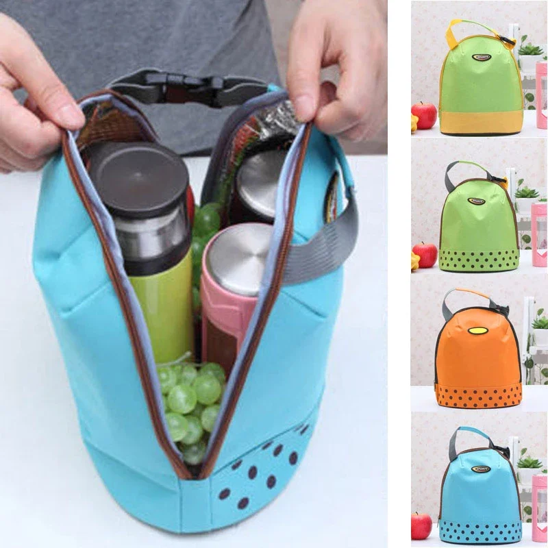 Insulated Oxford Lunch Bags for Women Portable Cooler Tote Bag Thermal Food Picnic Bento Lunch Bag Bolsa Termica Porta Alimentos