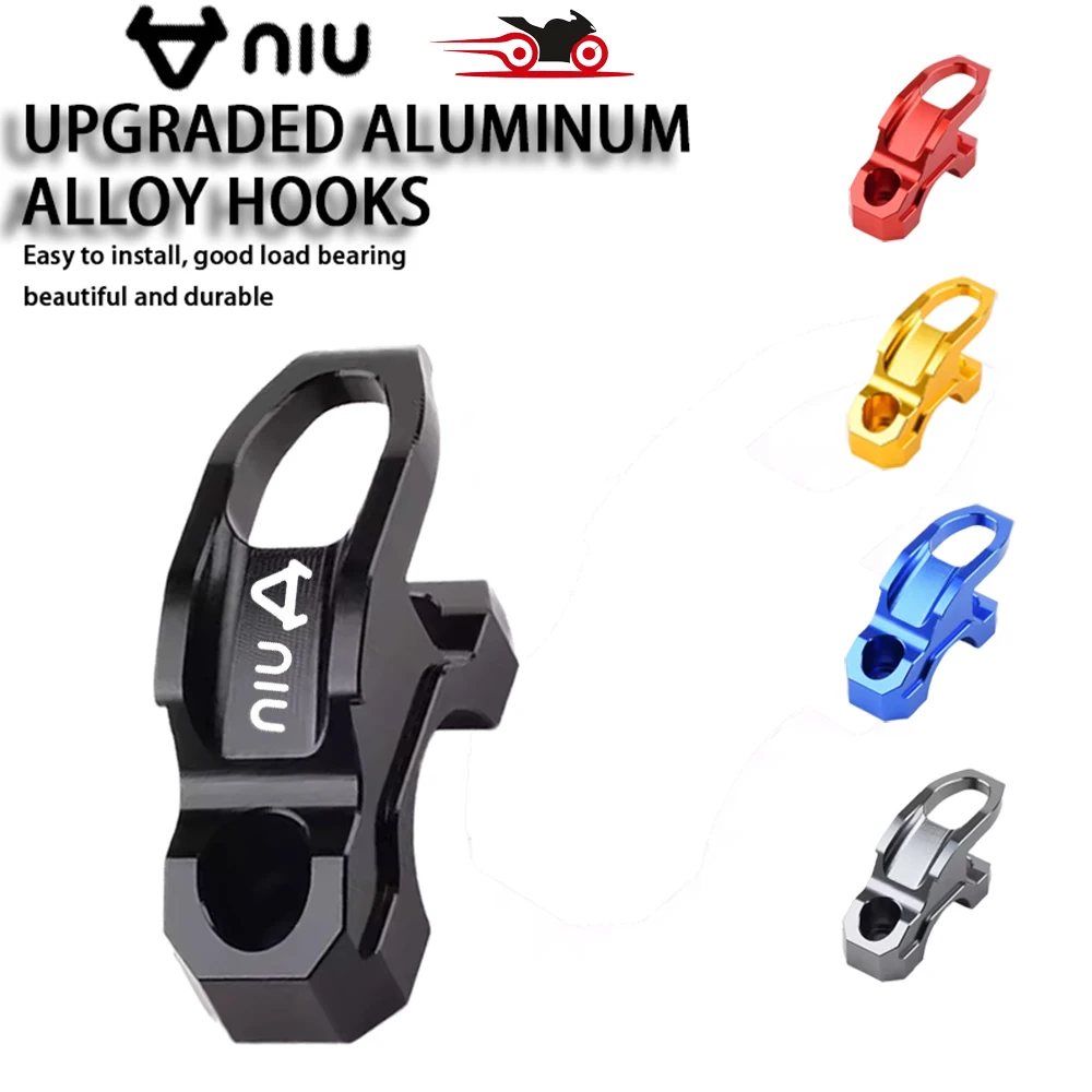 ل Niu Kqi3 M Pro M1s Mqi Nqi Gt Gts Pro N1s Uqi N1 U1 U + a U + b سلسلة دراجة نارية الملحقات خوذة تخزين الأمتعة السنانير