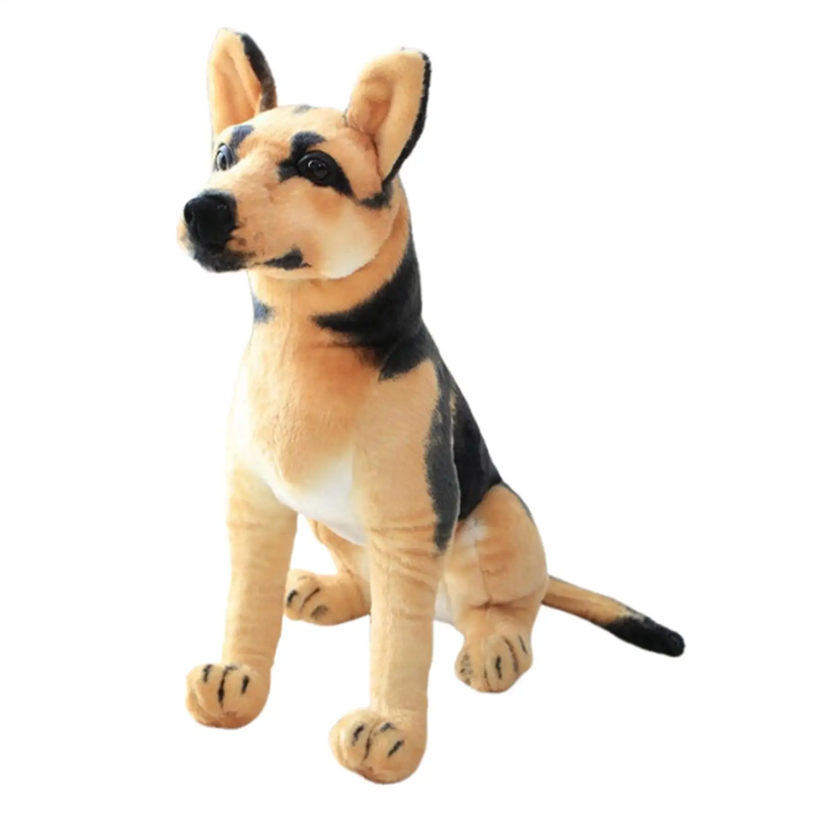 وسادة محشوة على شكل كلب واقعي ناعمة للجلوس على شكل كلب حيواني محشو لأصدقاء العائلة والأولاد والبنات في المنزل وعيد الميلاد وعيد الميلاد في الأماكن المغلقة #4