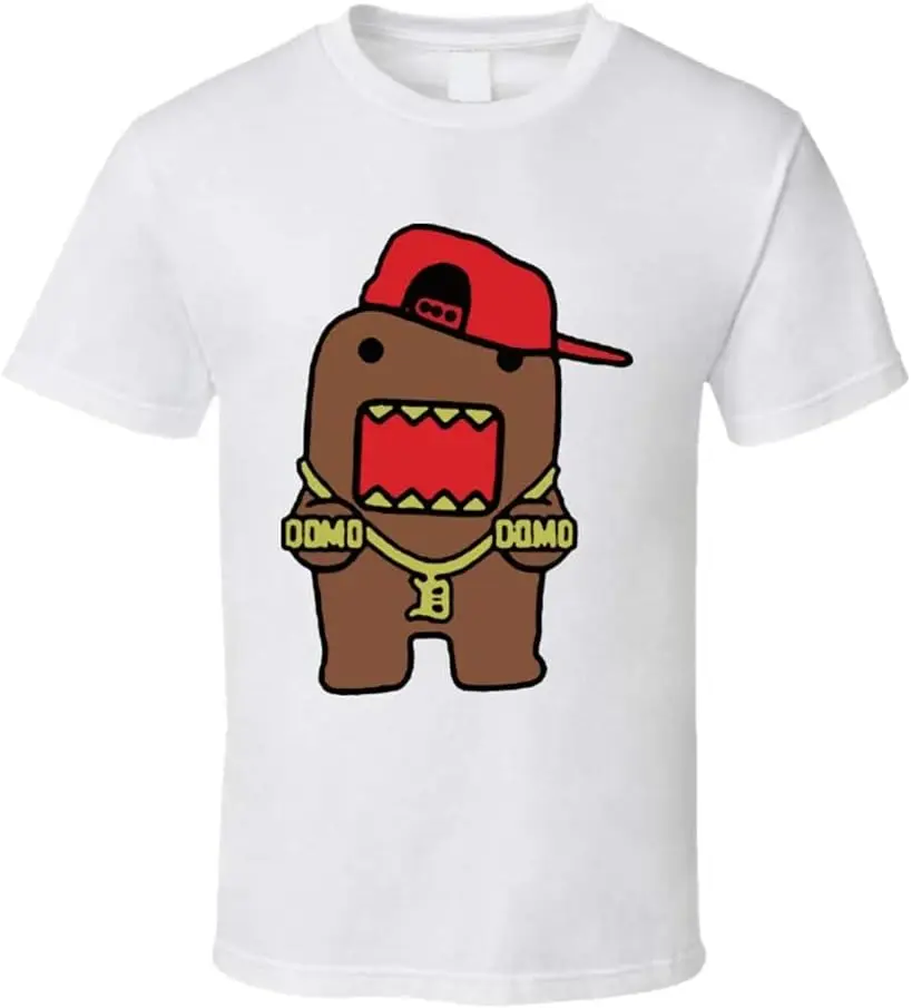 

Domo Kun Bling T Shirt Crew Neck T-Shirt Short Sleeve Top Tee