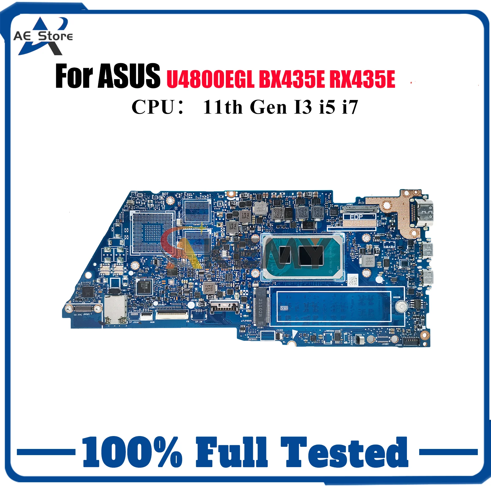

UX435EA Материнская плата для ноутбука ASUS ZenBook U4800EGL RX435E UX435EG BX435E UX435E UX435EA Материнская плата с 11-го поколения I3 i5 i7 stk