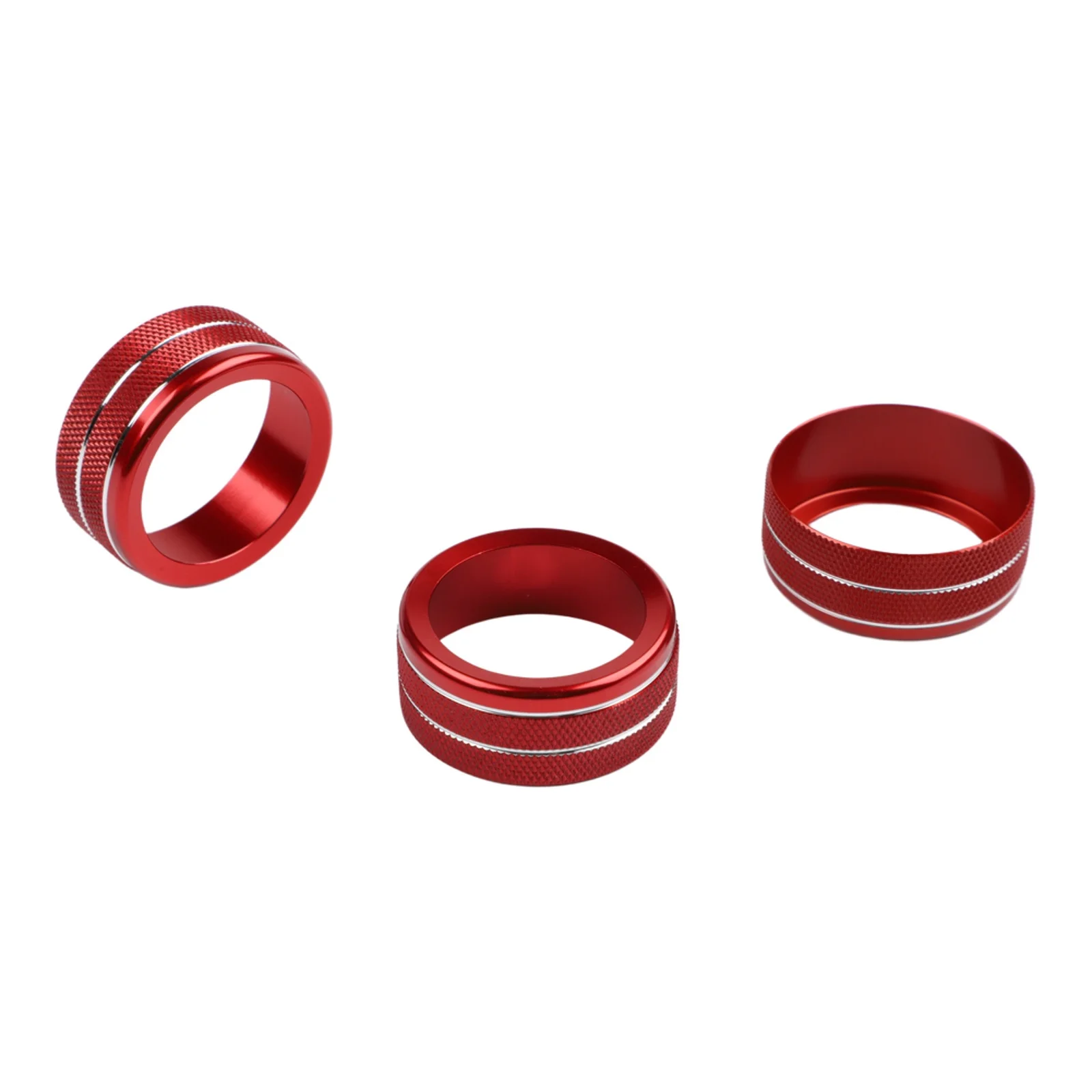 Red Aluminum Alloy Knob Cover Trim Kit For Honda For Civic For CRV For HRV For Integra For Accord 2022-2026 Car Interior Button