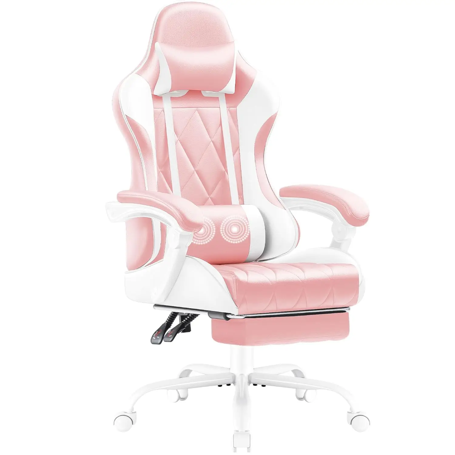 

Игровое кресло с подставкой для ног и массажной поясничной опорой, эргономичное офисное компьютерное кресло с регулировкой высоты, настраиваемое под заказ