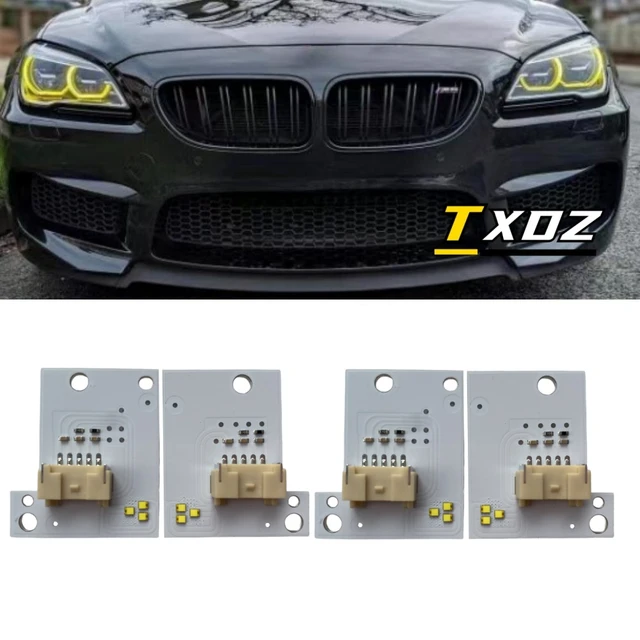 BMW 6シリーズ用LEDヘッドライト,黄色のエンジェルアイボード,点滅ライト,csl M6,f12,f13,f06,lci,クーペ,赤,2017-2019  - AliExpress