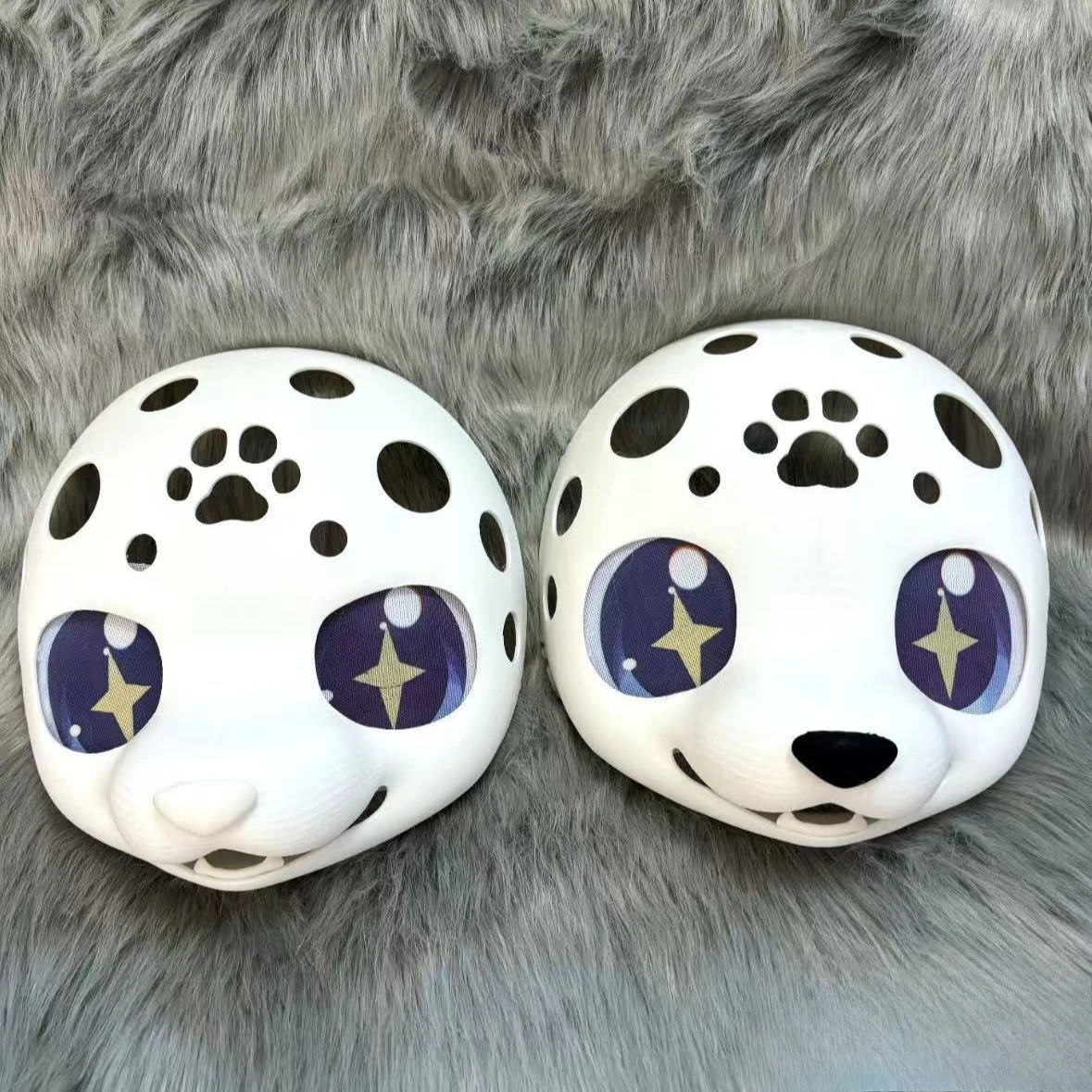 Kemono Base Mask Canine Short Snout Cute Dog Furry Beast Cosplay 3D Printed Skull Anime Accessories Cosplay Props Fursuit