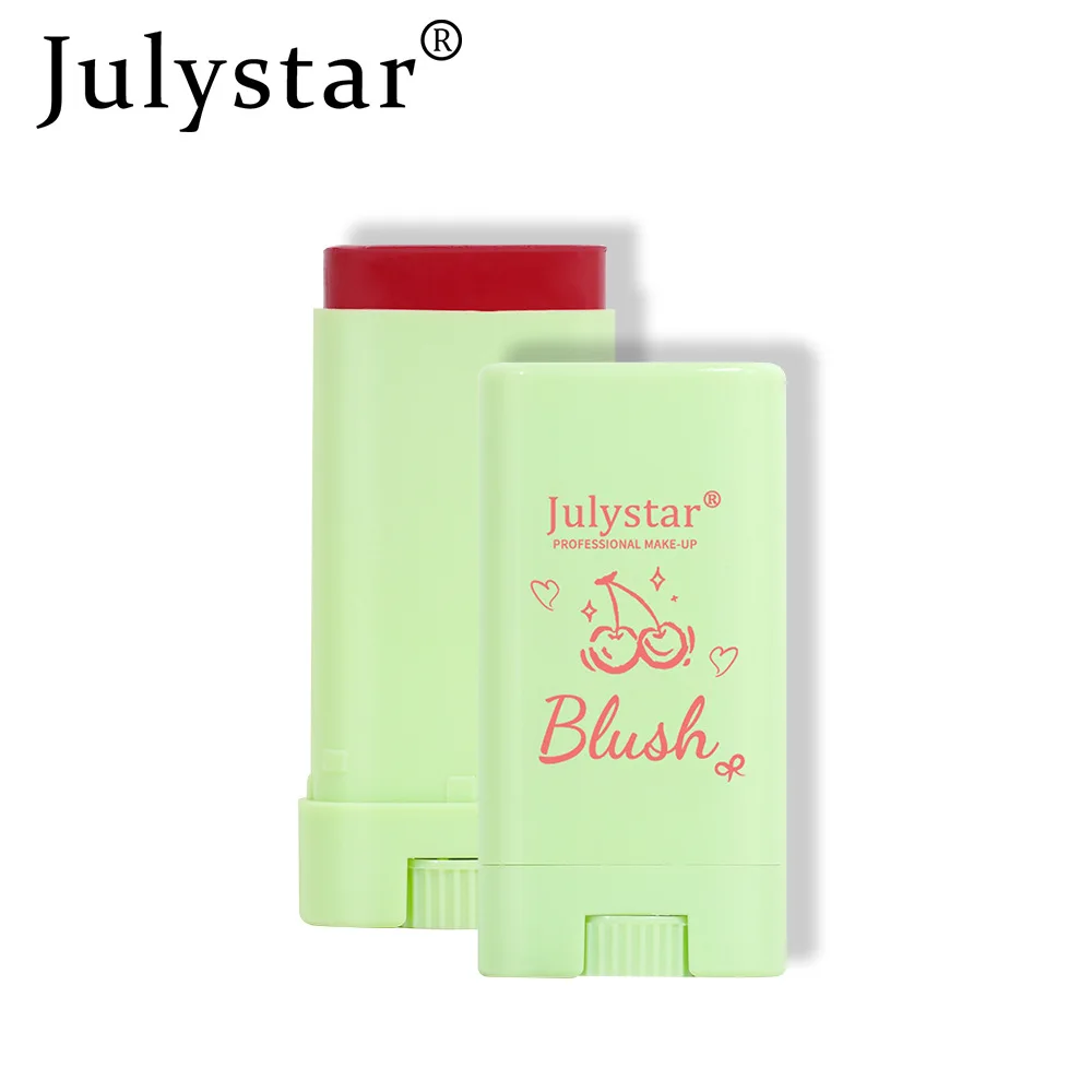 Julystar Face Makeup 3 colori Matte Powder fard Eye Shadow Lip Makeup femminile Cosmetic High Gloss Powder Blusher Repair Stick