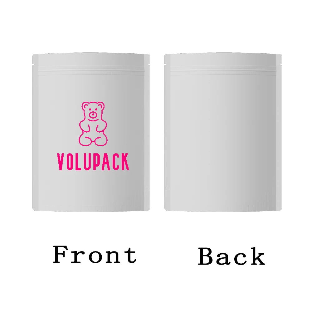 สนับสนุนโลโก้ที่กําหนดเองพิมพ์ถุง Ziplock, สีด้านกันน้ําความร้อนซีล Doypack, อลูมิเนียมฟอยล์ Mylar Stand Up Pouches