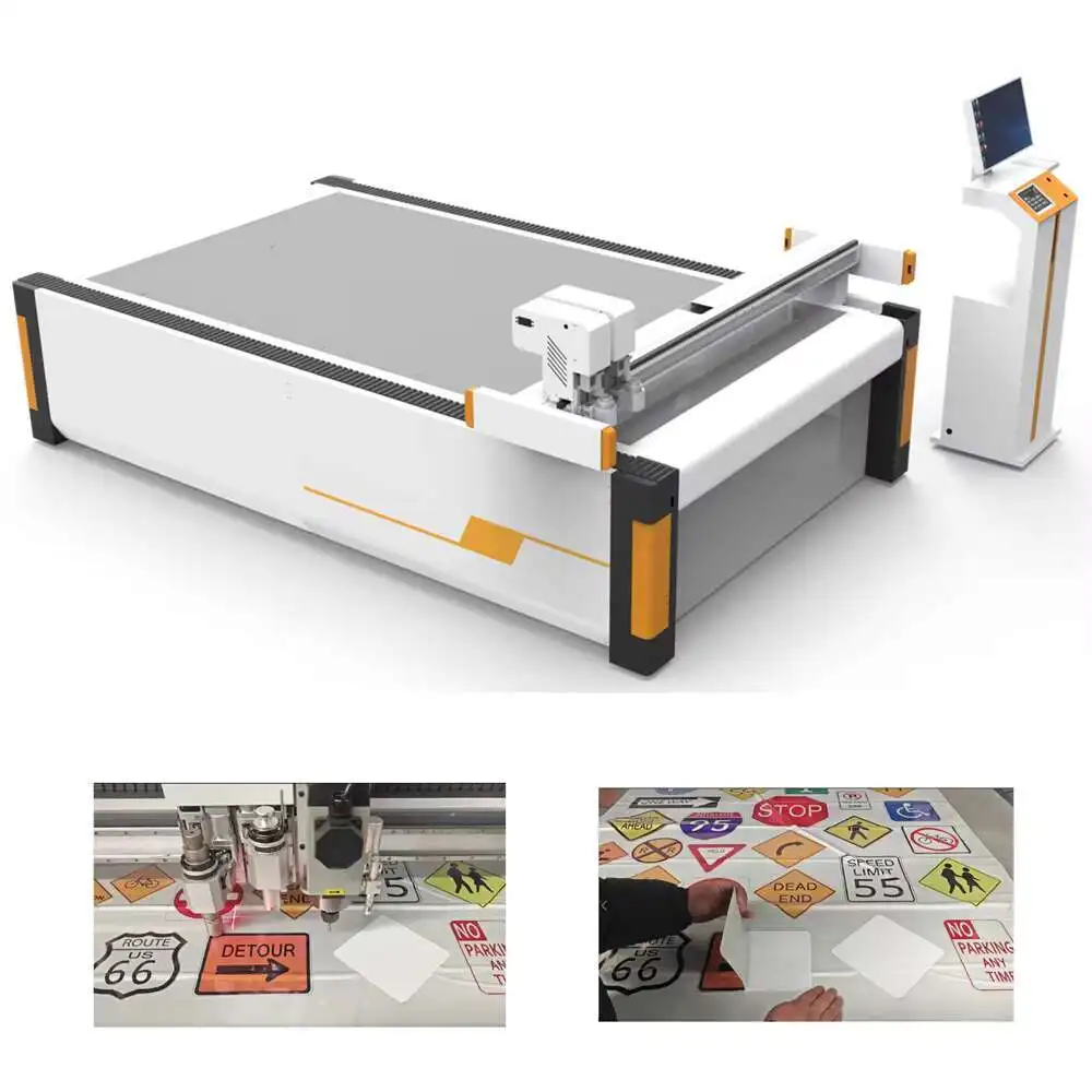 Hot Sale Oscillating Knife CCD Camera Cnc Router Hine For Advertising Industry And Printed Materials Cutter