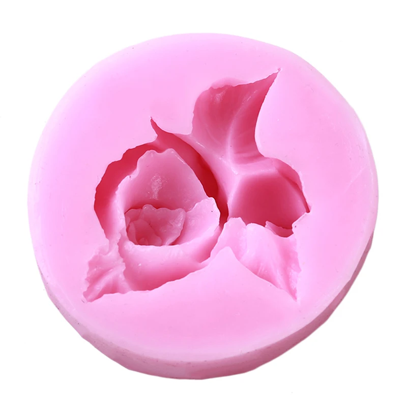 3D Rose Flower Mold Handmade Silicone Candle Clay Cake Decorating Tools Kitchen Supplies Practical Durable Baking Moulds