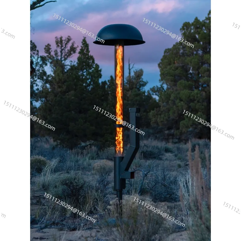 

Pellet Torch,Fire Pipe With Glass Tube,Fire Column and Pellet Torch and Garden Fireplace Alternative for Patio and Garden