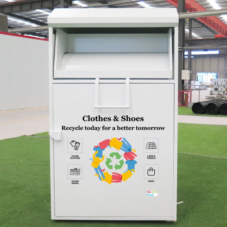 

Low Price Outdoor Clothing&Shoes Books Donation Bin Large Size Clothing Metal Donation Bin Manufacturer