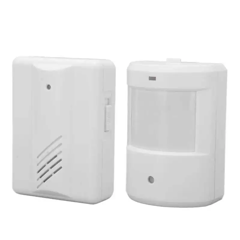 Wireless Driveway Alarm Infrared Transmitter Doorbell Receiver Motion Sensor Weatherproof for Home Security System new