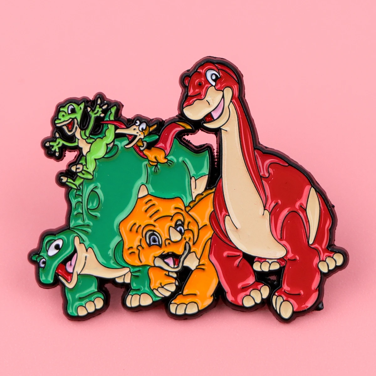 Cute Dinosaur Enamel Pins Metal Cartoon Brooch Backpack Hat Bag Collar Lapel Badges Men Women Fashion Jewelry Collection Gift