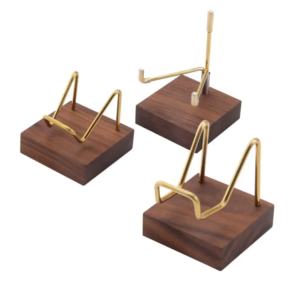 

Metal Arm Wooden Base Display Stand Easel For Gemstone Mineral Home Decor Minerals Fossils Rocks Geode Display Stands