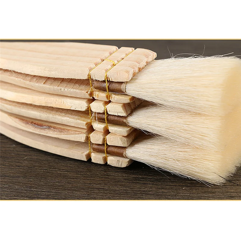 Paint Brush Artist Painting Brushes Set Sheep Hair Bristles Wash Brush for Watercolor Wash Ceramic and Pottery Painting