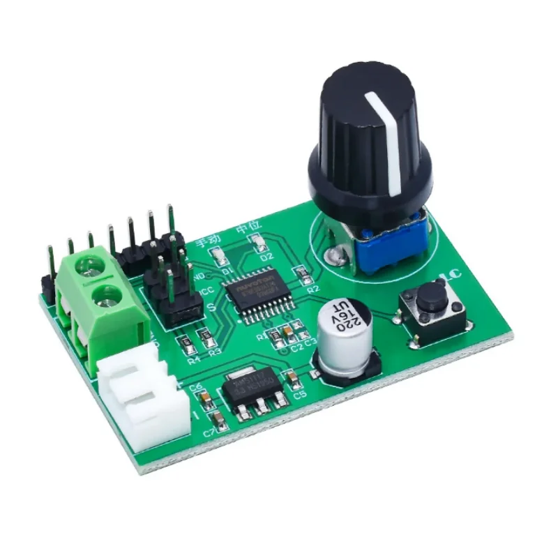 Dual Channel Serial Control Board Switch, MCU Steering Gear Debug Module, Botão ajustável, MG995, MG996, SG90, 8 Bit