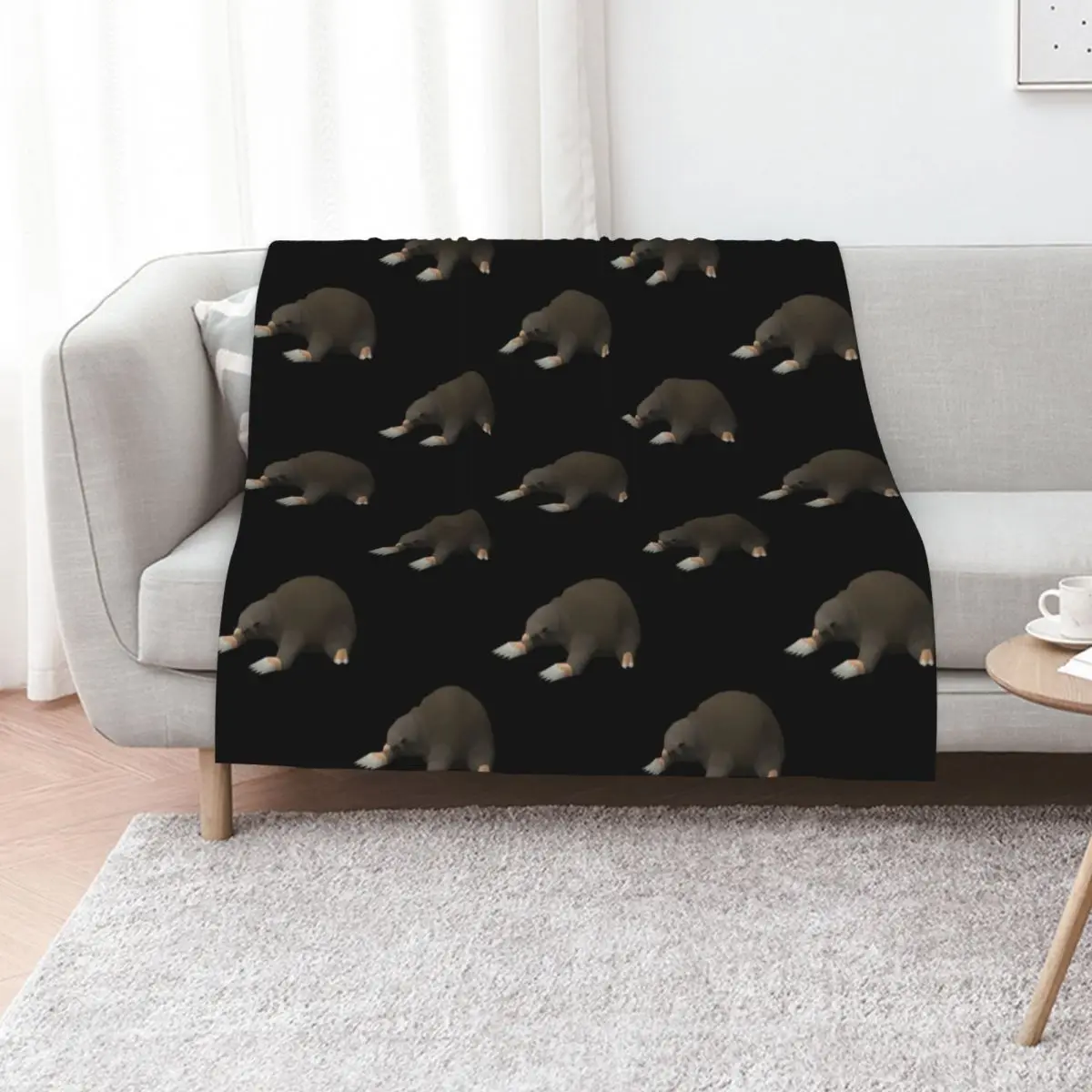2007scape Giant Mole Throw Blanket Single Plush Custom Sofas Soft Plaid Extra Large Throw Blankets