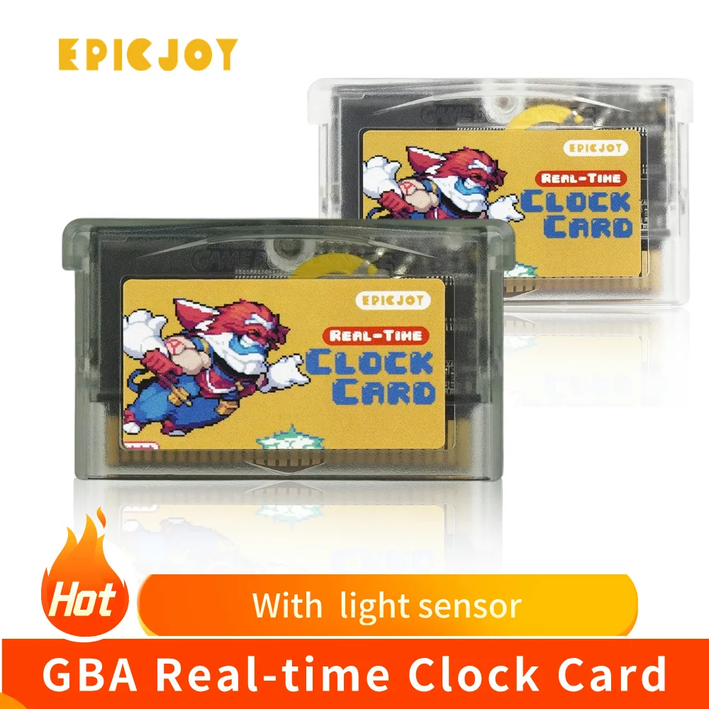 32MB Storage 1Mb Flash Rewritable GBA Game Card Solar + RTC Functionality Compatible with GBA/DS Series