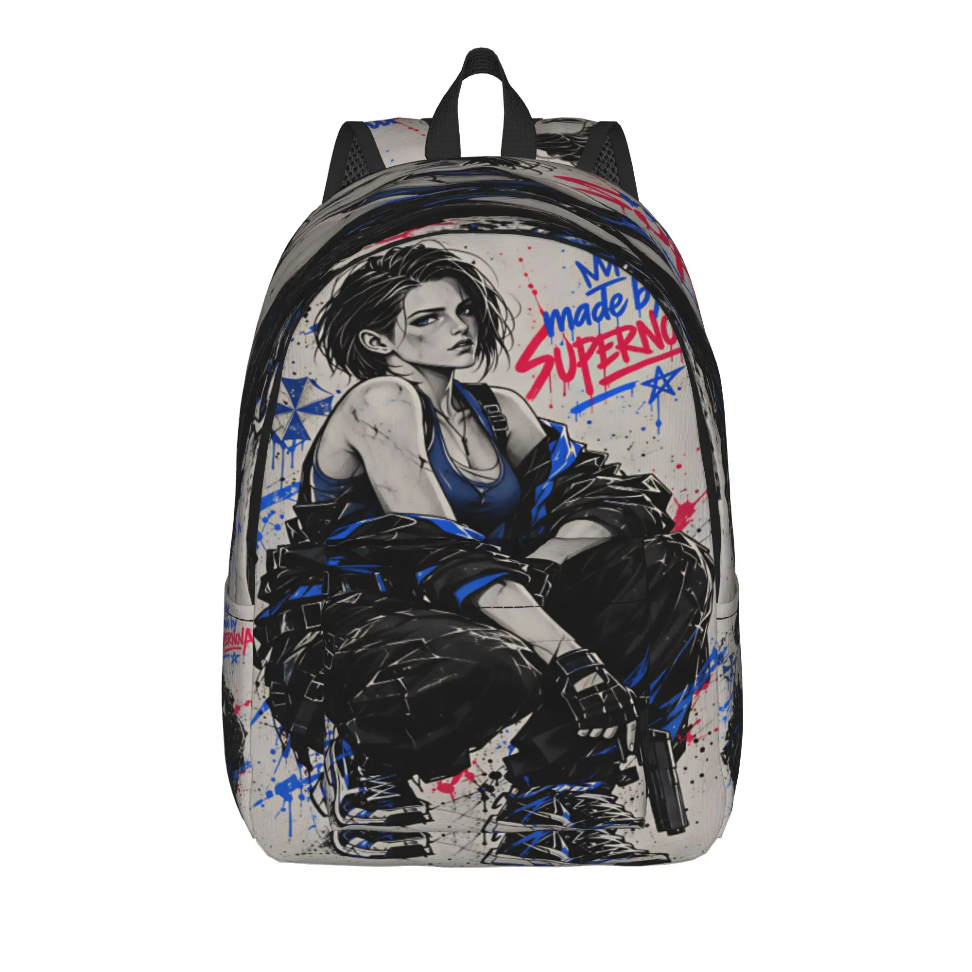 Jill Valentine Resident Evil  Backpack  Streetwear Backpacks Women College Big High School Bags Design Rucksack