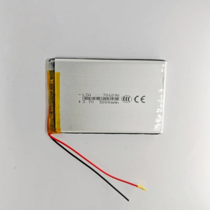 

Литий-полимерный аккумулятор 706090 5000 мАч 3.7В для серии Power Bank, систем накопления энергии и цифровой электроники
