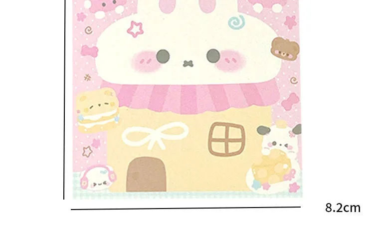MINKYS 50 Blatt Kawaii-Notizblöcke für Welpen und Katzen, Papier, To-Do-Liste, Tagebuch, Notizpapier, DIY-Material, Schreibwaren – Detail 2