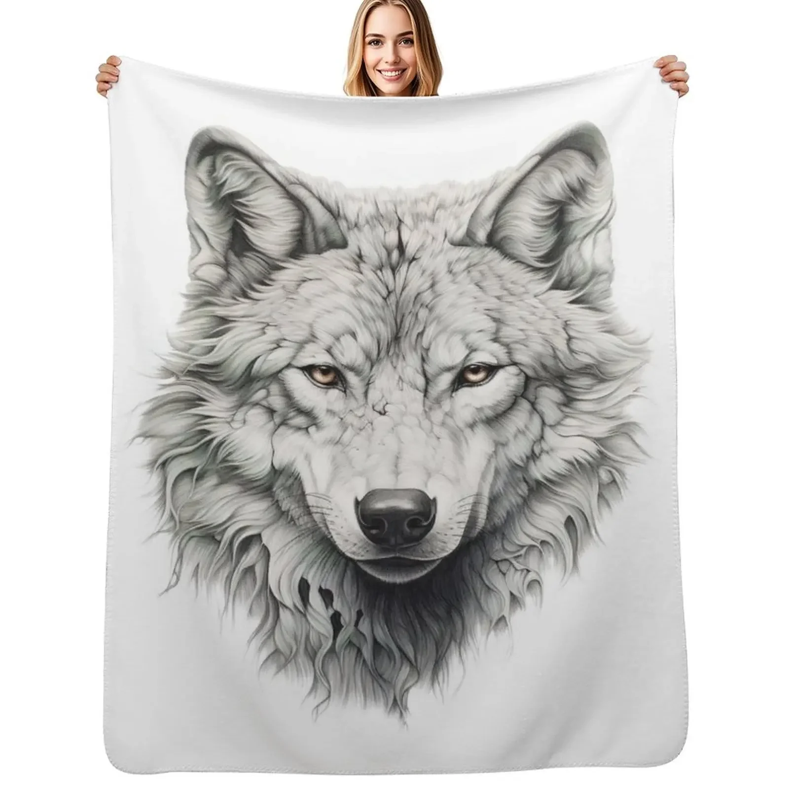 

Wolf Quest Throw Blanket Polar manga Decorative Throw Blanket