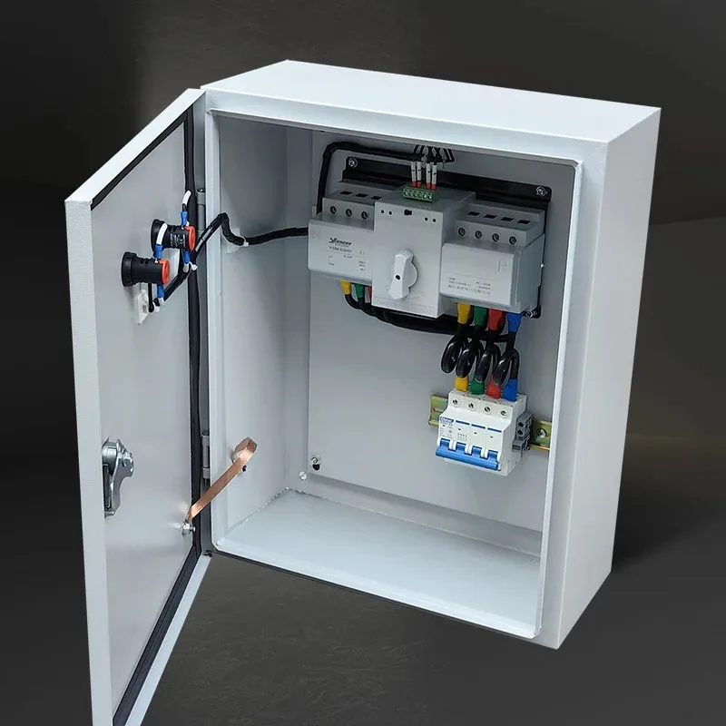 Dual power automatic conversion switch box, mains power generation switch box, three-phase 4P conversion power box