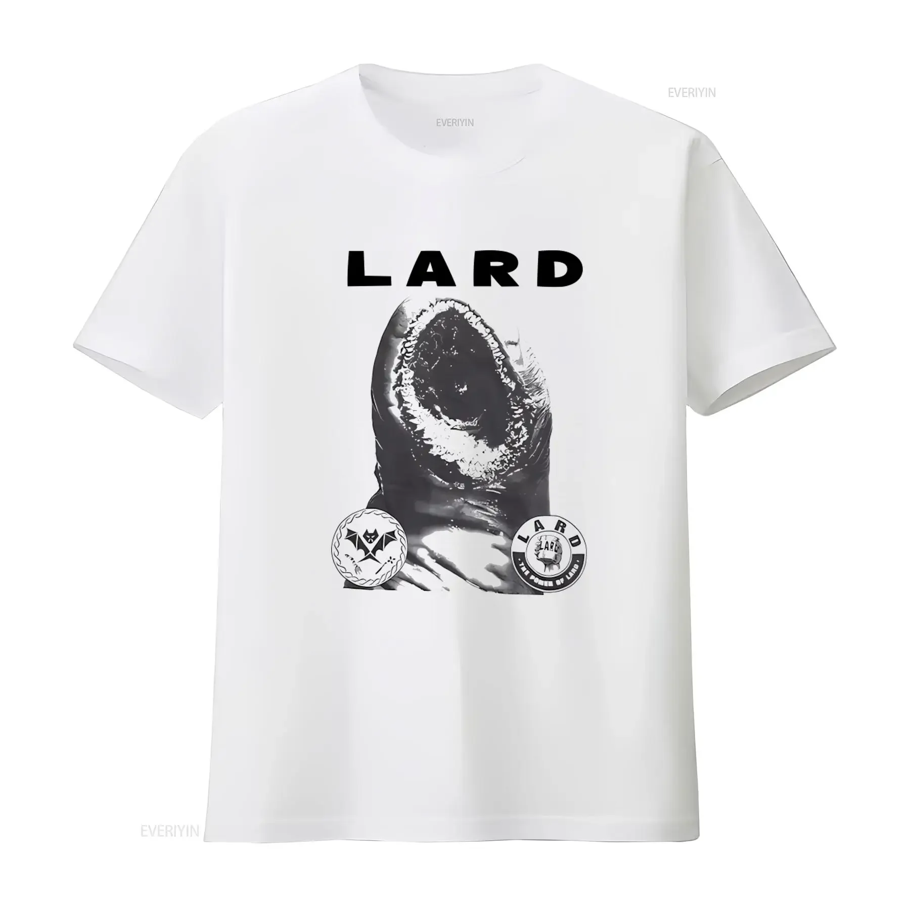 LARD Band T Shirt Punk Rock Design with Dead Kennedys Ministry Inspired Artwork vintage Washed homme Breathable Soft