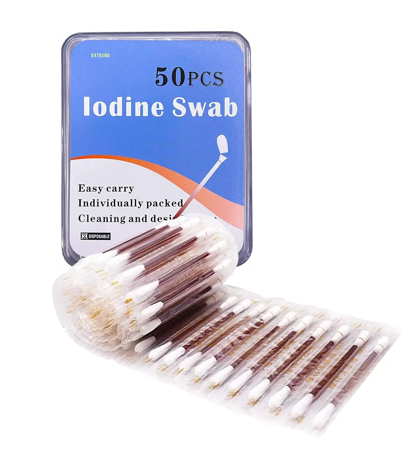 

Disposable Iodophor Swabs Outdoor Supplies Medical Iodine Individually Packaged Iodine Swabs for Nose Care