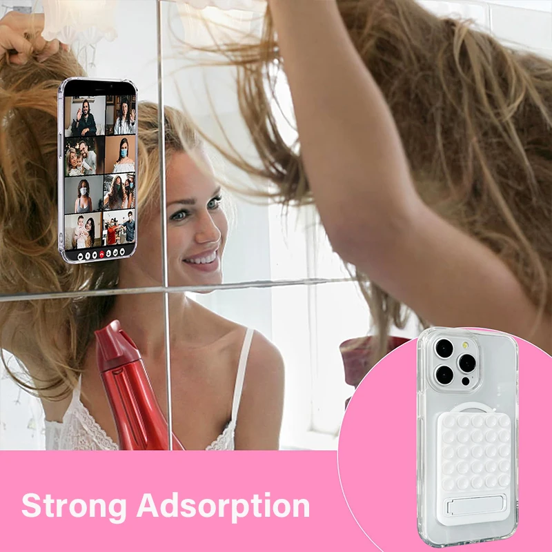 2025 neue Silikon Saug Pad Aufkleber Saugnapf Telefon Halter Silikon Tasse Matte Smartphone Glas Wand Stehen Für iPhone 13 14 15 – Detail 3