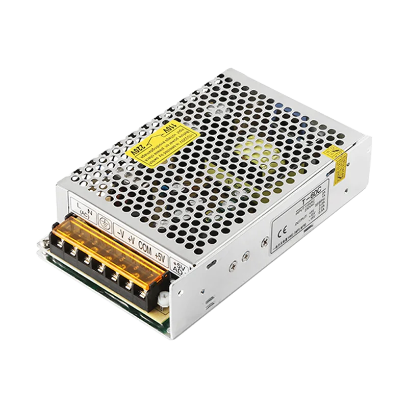 Imagem -05 - Fonte de Alimentação de Comutação de Saída Tripla Conversor ac dc Transformador Smps T60a T-60b T-60c T-60d 5v 12v 15v 5v 12v 15v 24v 60w