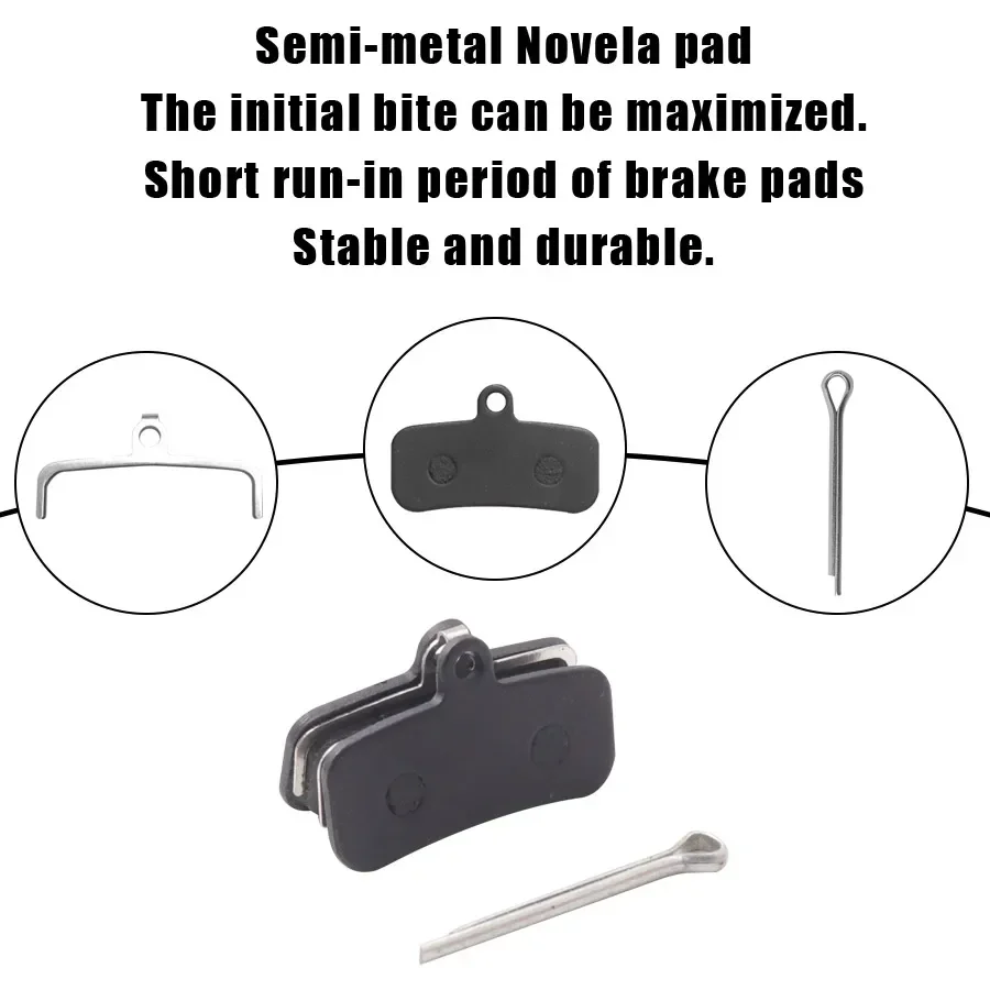 1-10 paires de plaquettes de frein à disque pièces résine Semi métal plaquettes de freinage à disque de vélo pour NAMI 72V 32Ah/40Ah BURN E2 MAX Scooter électrique