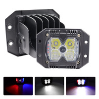 3 Inch Led Work Light 3'' Embedded LED Light Bar Floodlight 40W Flash Warning Light Headlight For Offroad Jeep Car Truck Atv