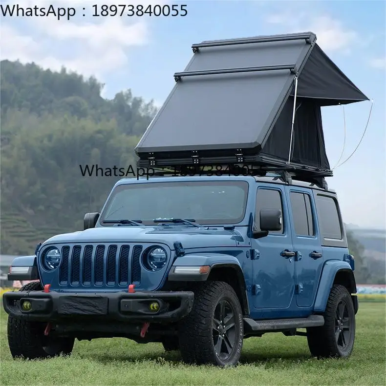 New Arrival Outdoor Camping EU US Stock Carpa De Techo Hard Shell Aluminum Car Rooftop Tent
