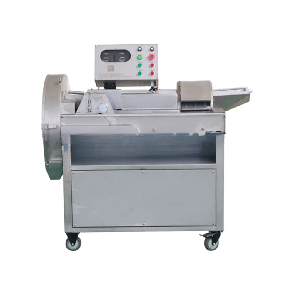-DaMatic Full Stainless Steel 3000 KG Per Hour Vegetable Carrot Potato Beet Onion Pickle Cube Cutting Slicer Dicer Machine