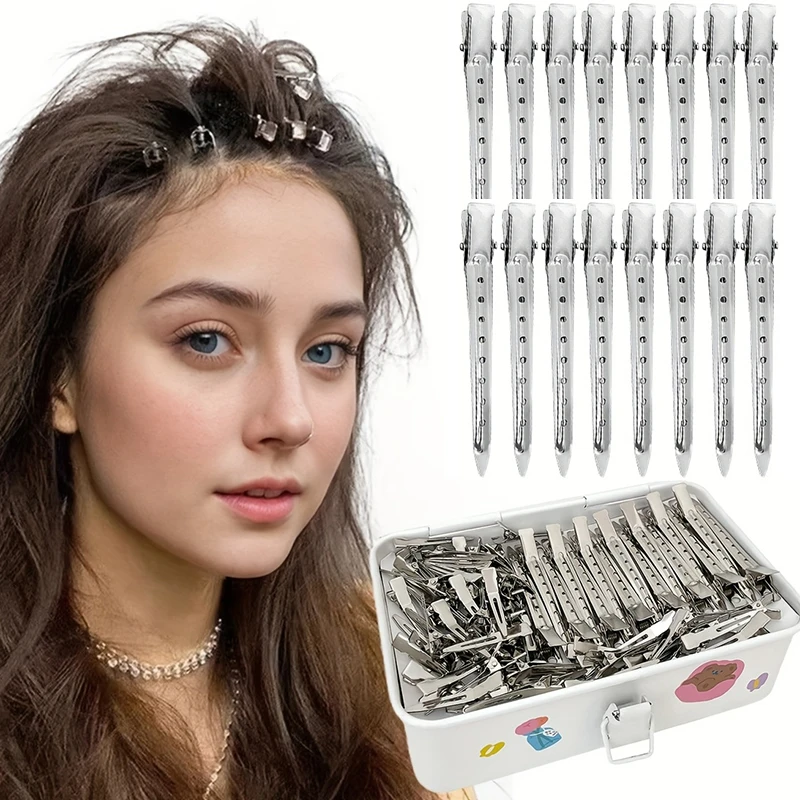 50Pcs Professional Ladies Salon Fixed Hair No Bend Hair Pin Curl Hairclip Makeup No Crease Hair Clip Hairdressing Styling Tools