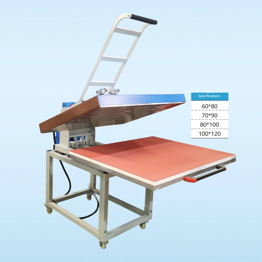 Manual Multifunctional Multi Function 60x80cm 100x80cm 80*100 80x100 Large Format Heat Press Machine Drawer Type