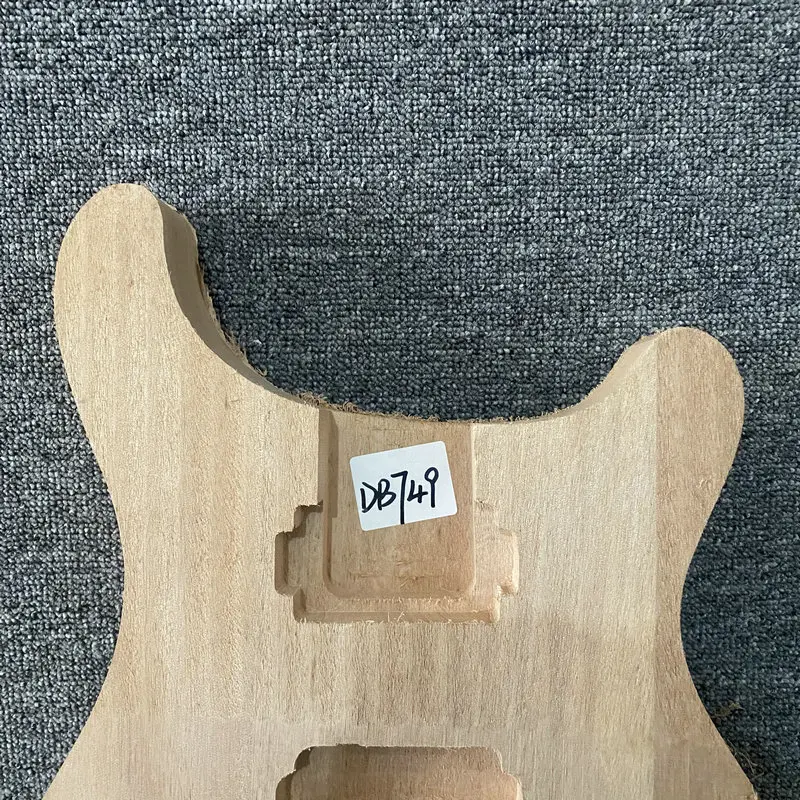 DB749 Natural Color Raw Materials Electric Guitar Body with 2 Humbucker Pickups Right Hand Version