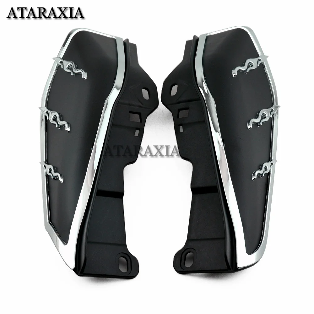 For Harley Touring Street Glide FLHX 2009-2016 2015 2014 2013 2012 11 Motorcycle Chrome Heat Shield Mid-Frame Air Deflector Trim