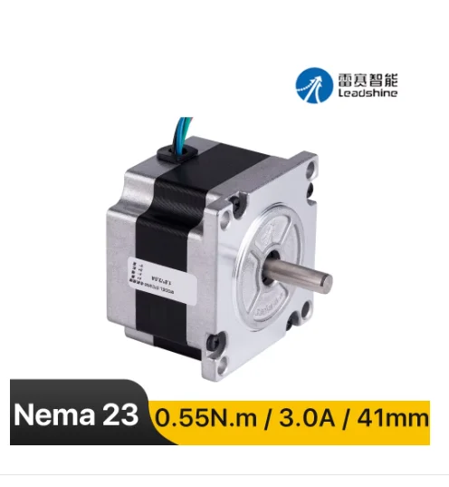 57CM06 Leadshine NEMA 23 Stepper Motor with 0.6N.m (85 Oz-in) Holding Torque 2 Phase Step Motor 4 Wires Shaft Size 6.35mm