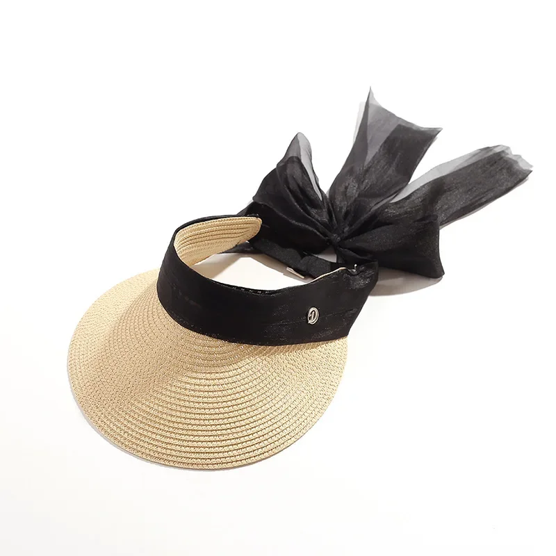 chapeu-de-palha-transparente-com-coroa-aberta-dobravel-verao-protecao-solar-arco-acentuado-resort-de-praia-acessorio-casual-​