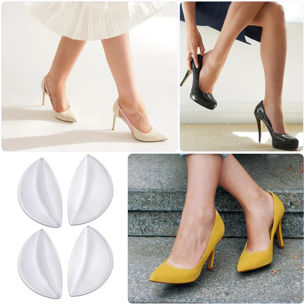 

10 пар ортопедических гелевых стельок с клейкой основой для поддержки свода стопы, прозрачные подушечки для ног, коррекция плоскостопия, комфортные подпяточники