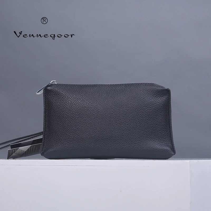

New Style Men's Top-Grain Leather Clutch Bag - Full-Leather Small Wallet, Soft Leather Fashion Phone & Card Holder