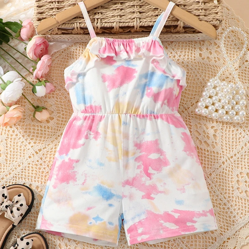 

Summer Baby Jumpsuit Colorful Sleeveless Suspenders Bodysuits Newborn Boys and Girls Infant Toddler Casual Clothing